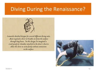 Diving During the Renaissance? 05/26/11 