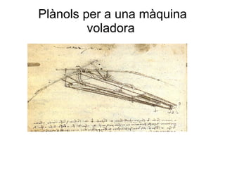 Plànols per a una màquina voladora  