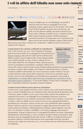 Leonardo Di Paola - voli Alitalia in sicurezza