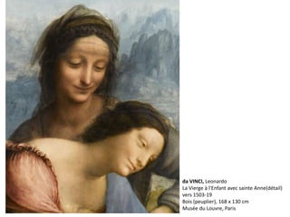 da VINCI, Leonardo
La Vierge à l'Enfant avec sainte Anne(détail)
vers 1503-19
Bois (peuplier), 168 x 130 cm
Musée du Louvre, Paris
 