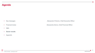 15
© 2022 Leonardo - Società per azioni
Agenda
• Key messages Alessandro Profumo, Chief Executive Officer
• Financial review Alessandra Genco, Chief Financial Officer
• Q&A
• Sector results
• Appendix
2Q/1H22 Results
 