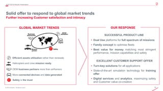 22© 2019 Leonardo - Società per azioni
4Q/FY2019 Results Presentation
• Dual Use platforms for full spectrum of missions
• Family concept to optimise fleets
• Best value for money matching most stringent
performance, mission capabilities and safety
• Turn-key solutions for all applications
• State-of-the-art simulation technology for training
offer
• Digital services and analytics, maximizing safety
and Customer value co-creation
SUCCESSFUL PRODUCT LINE
EXCELLENT CUSTOMER SUPPORT OFFER
Solid offer to respond to global market trends
Further increasing Customer satisfaction and intimacy
Asset
utilisation
Mission
proven
Business
partnership
Safety
Digital
OEM business partners more than airframers
Helicopters and crew mission ready
Efficient assets utilisation rather than renewals
More connected devices and data generated
Safety is the must
GLOBAL MARKET TRENDS OUR RESPONSE
 