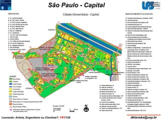 São Paulo - Capital 
Leonardo: Artista, Engenheiro ou Cientista?- 141/126 dktanaka@usp.br 
 