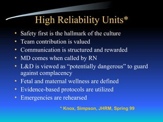 The Human Factor : Teamwork and Communication in Patient Safety | PPT