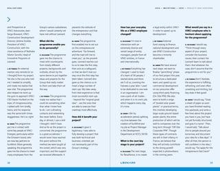 2 0 1 9 — M U T A T I O N S — 2 0 2 0 — P R O J E C T S A N D H O R I Z O N S
18
R E A L I S A T I O N S
prevents the solitude of
the entrepreneur and that
changes everything.
M. VARIN The programme
first enabled me to set out
on this entrepreneurial
adventure: “Go forward,
and the road will rise to
meet you“, as the proverb
goes. Leonard reaches out
to us to take the first step,
then acts as a safeguard,
so that we don’t lose our
way once this first step has
been taken. Leonard also
gave us the chance us to
meet a large number of
start-ups. My take-away
from that experience is that
most successful start-ups
- beyond the “original good
idea“ - are the ones that
are able to execute their
roadmap most effectively.
How did it benefit your
project?
K. SELOUANE It gave it
legitimacy. I was able to
fully develop a project that
was both technical and
business-oriented, yet
not necessarily part of the
Group’s strategy.
Group’s various subsidiaries,
whom I would certainly not
have met without Leonard.
What did the
programme enable you
to do personally?
K. SELOUANE The programme
gave me the chance to
meet with counterparts
from totally different
projects, backgrounds and
outlooks, driven by the
same desire to put together
ideas and projects for the
Group that really matter
to them and take them all
the way.
J. DE TOMASI The programme
made me realise that I
could do something other
than what I knew how
to do. I am cultivating
contacts and networking
like never before. Every
day, or almost, I use a skill
I thought I didn't have.
And as far as the project is
concerned, the programme
is a great accelerator. I
would never have reached
this point without the
method we were taught at
the outset, which was very
important, and the support
we received afterwards. It
and Prospective at
VINCI Autoroutes; Jean-
Serge Boissavit, VINCI
Construction Development
Director; Jérôme Stubler,
President of VINCI
Construction, with the
close assistance of Nathalie
Martin Sorvillo, Head of
Innovative Programs at
Leonard.
J. DE TOMASI An external
mentor, very remote (or so
I thought) from my project.
Yet she is the one who told
me I needed to simplify,
and made me realise that
was vital. The programme
also helped me work up
the guts to approach VINCI
CEO Xavier Huillard on the
topic of intrapreneurship.
I talked with him briefly,
twice, and his response
was the same both times:
doggedness. He’s so right!
M. VARIN The programme
put me in contact with
some key people at VINCI
Energies, particularly within
the Omexom brand, who
are now key partners to
SunMind. More generally
speaking, the programme
gave me the chance to meet
many employees from the
19
How has your everyday
life as a VINCI employee
changed?
K. SELOUANE I'm now in
interaction with an
extremely diverse and
varied range of entity
managers, people from all
VINCI entities, in France
and internationally.
J. DE TOMASI Everything has
changed: I used to head
of a team of 50 people, I
started alone and there
are 5 of us, counting the
trainees a year later. I used
to be dedicated to one task
in an organisation. I am
now a jack-of-all-trades -
and when it is no one’s job,
which happens every day,
it’s mine.
M. VARIN I did my
acceleration period, splitting
my time between the
creation of SunMind and
my job as Project Manager
in the Development
Department at VCCS, 50/50.
What is the next key
stage in your project?
K. SELOUANE The next stage,
for Resallience, is to create
a legal entity within VINCI
in order to speed up its
development.
J. DE TOMASI External
fund-raising to finance
national development and
see VINCI Construction
become a minority
shareholder.
M. VARIN We have several
next steps: we want to
finalise “permitting“ phase
of our first project this year,
to structure a dedicated
team, and speed up our
commercial development
on our prosumer offer
using third-party financing
(On-Site PPA). We also
want to build a range
of “pooled solar power
plants“: in practical terms,
this involves developing
large-scale ground-based
power plants, the entire
production of which will be
sold to companies over the
long term through “Off-Site
Corporate PPA“. Though
these types of contracts
are still in their infancy in
France, we believe that
they will actively contribute
to the strong growth
expected in photovoltaics
in the coming years.
What would you say to a
VINCI employee who is
hesitant about applying
for the programme?
K. SELOUANE I would say,
“Think through every
aspect of your project,
consider the business
issues, then contact the
Leonard team to talk about
them. And whatever the
case, don't assume that the
programme is not for you.“
J. DE TOMASI Don’t hesitate,
the experience is fulfilling,
refreshing, and even often
unsettling and thrilling, but
boy does it feel good!
M. VARIN I would say, “Grab
a sheet of paper as soon
you have finished reading
this yearbook, and write a
few lines about the project
you have in you, but have
not yet formally structured,
and give it a name“. Then,
I would add, “Talk about
this to people around you
tomorrow, and document
your idea for a few days“. If
after all that, the person is
still confident in the idea, I
would say, “Go apply for the
intrapreneurs fast track!“
 