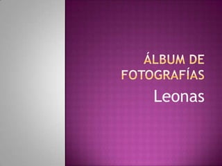 Álbum de fotografías Leonas 