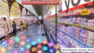 Keiichi Matsuda, conceito, 2016
Criando, combinando e interagindo.
 