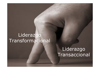 Liderazgo
Transformacional
                     Liderazgo
                   Transaccional
 