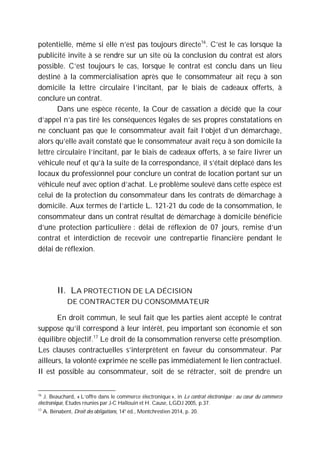 L Encadrement Juridique De L Incitation Du Consommateur A Conclure Un L Encadrement Juridique De L Incitation Du Consommateur A Conclure Un