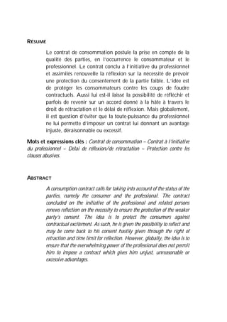 L Encadrement Juridique De L Incitation Du Consommateur A Conclure Un