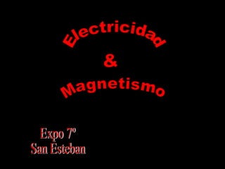Electricidad & Magnetismo Expo 7º  San Esteban 