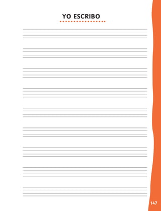 147
YO ESCRIBO
 