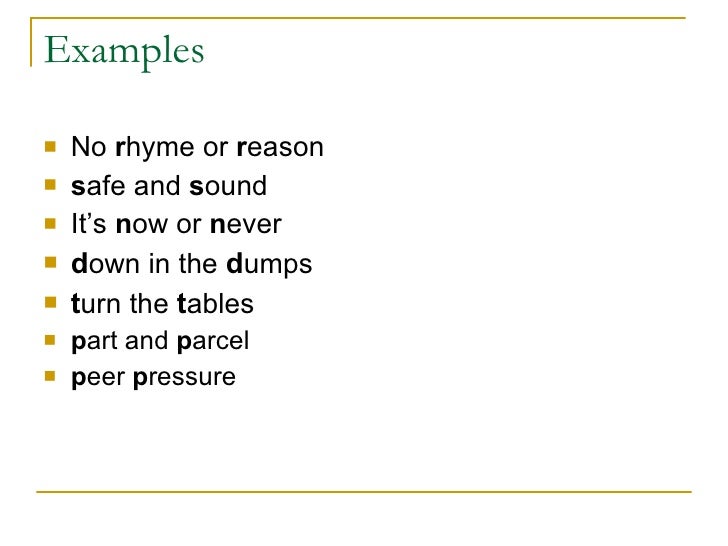 All About Alliteration