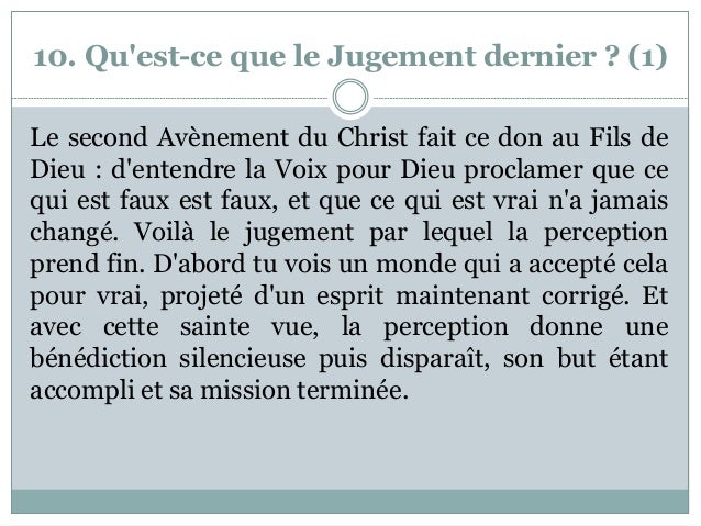 Qu Est Ce Que Le Jugement Dernier