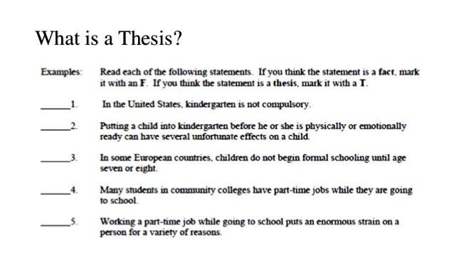 what is an introductory paragraph with a thesis statement