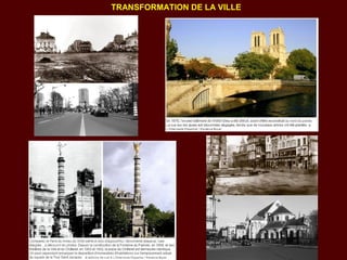 TRANSFORMATION DE LA VILLE
 