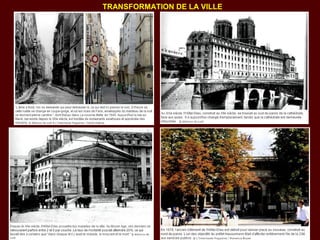 TRANSFORMATION DE LA VILLE
 