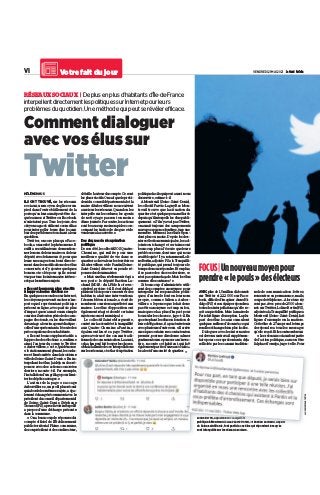 [Itw Le Parisien] Comment dialoguer avec vos élus sur Twitter