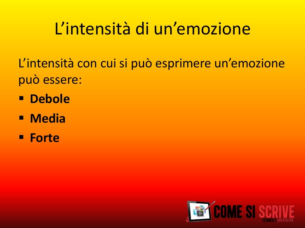 Le parole delle emozioni