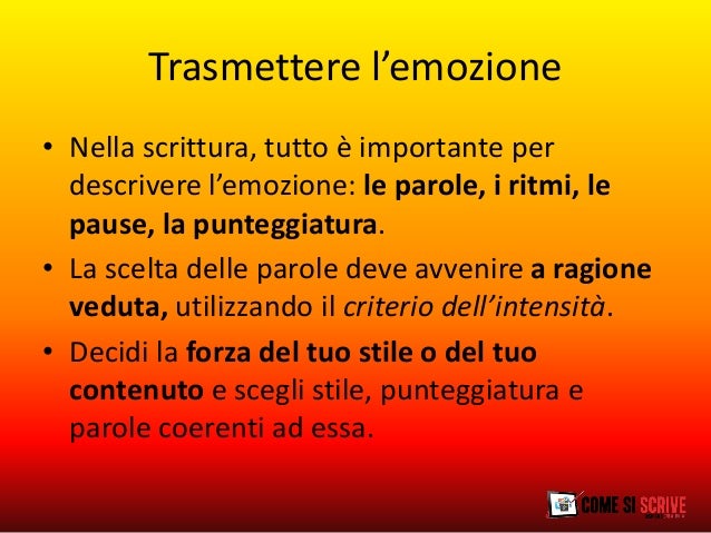 Le parole delle emozioni
