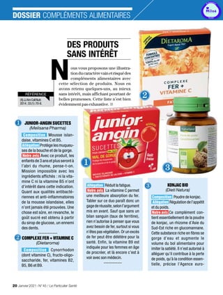 Complements alimentaires