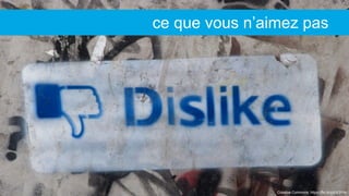 Creative Commons: https://flic.kr/p/bX3Y6s
ce que vous n’aimez pas
 