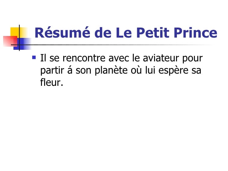 Le Petit Prince