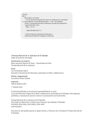 Ley de Protección Integral de la Niñez y Adolescencia Comentada de El ...
