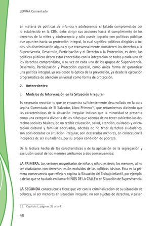 Ley de Protección Integral de la Niñez y Adolescencia Comentada de El ...