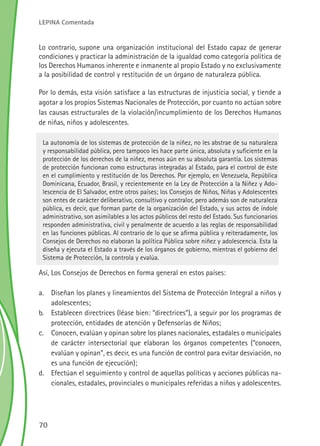 Ley de Protección Integral de la Niñez y Adolescencia Comentada de El ...