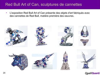 Red Bull Art of Can, sculptures de cannettes
• L'exposition Red Bull Art of Can présente des objets d'art fabriqués avec
d...