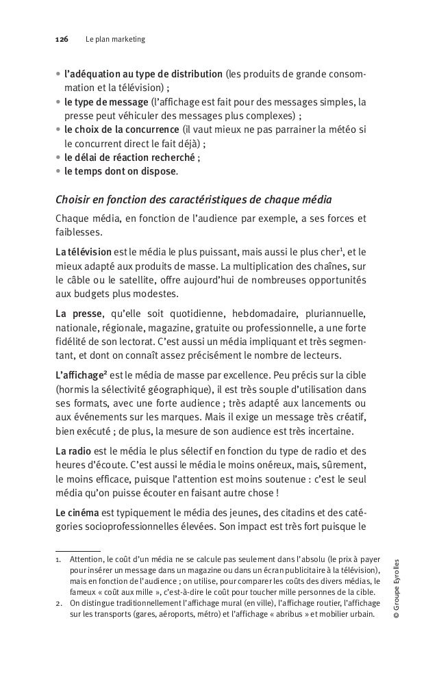 Le plan marketing