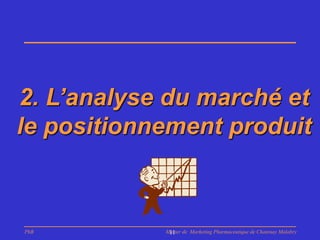 2. L’analyse du marché et
le positionnement produit



PhB         Master de Marketing Pharmaceutique de Chatenay Malabry
             11
 