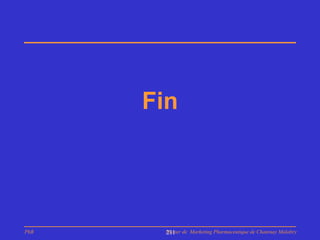 Fin




PhB    Master de Marketing Pharmaceutique de Chatenay Malabry
       211
 
