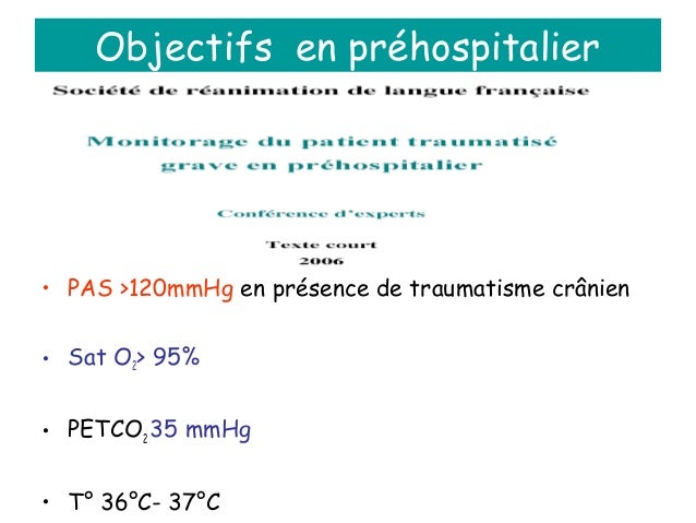 Le Polytraumatise En Prehospitalier