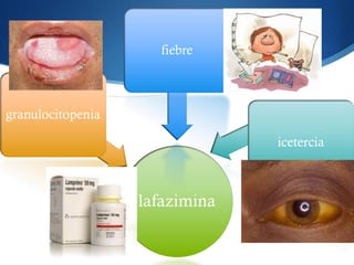 lafazimina 
granulocitopenia 
fiebre 
icetercia  