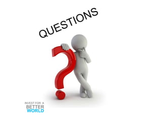 INVEST FOR A
BETTER
WORLD
 