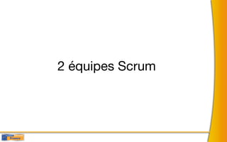 2 équipes Scrum
 
