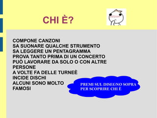 LAVORA PER STRADA PREMI SUL DISEGNO SOPRA PER SCOPRIRE CHI È 