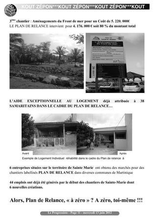 KOUT ZÉPON***KOUT ZÉPON***KOUT ZÉPON***KOUT




         Le Progressiste - Page 11 - mercredi 13 juin 2012
 