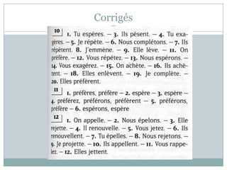 Corrigés