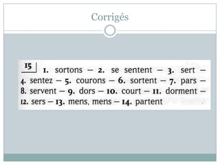 Corrigés