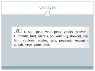 Corrigés