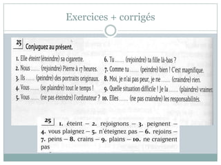 Exercices + corrigés
