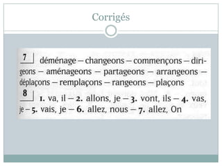 Corrigés