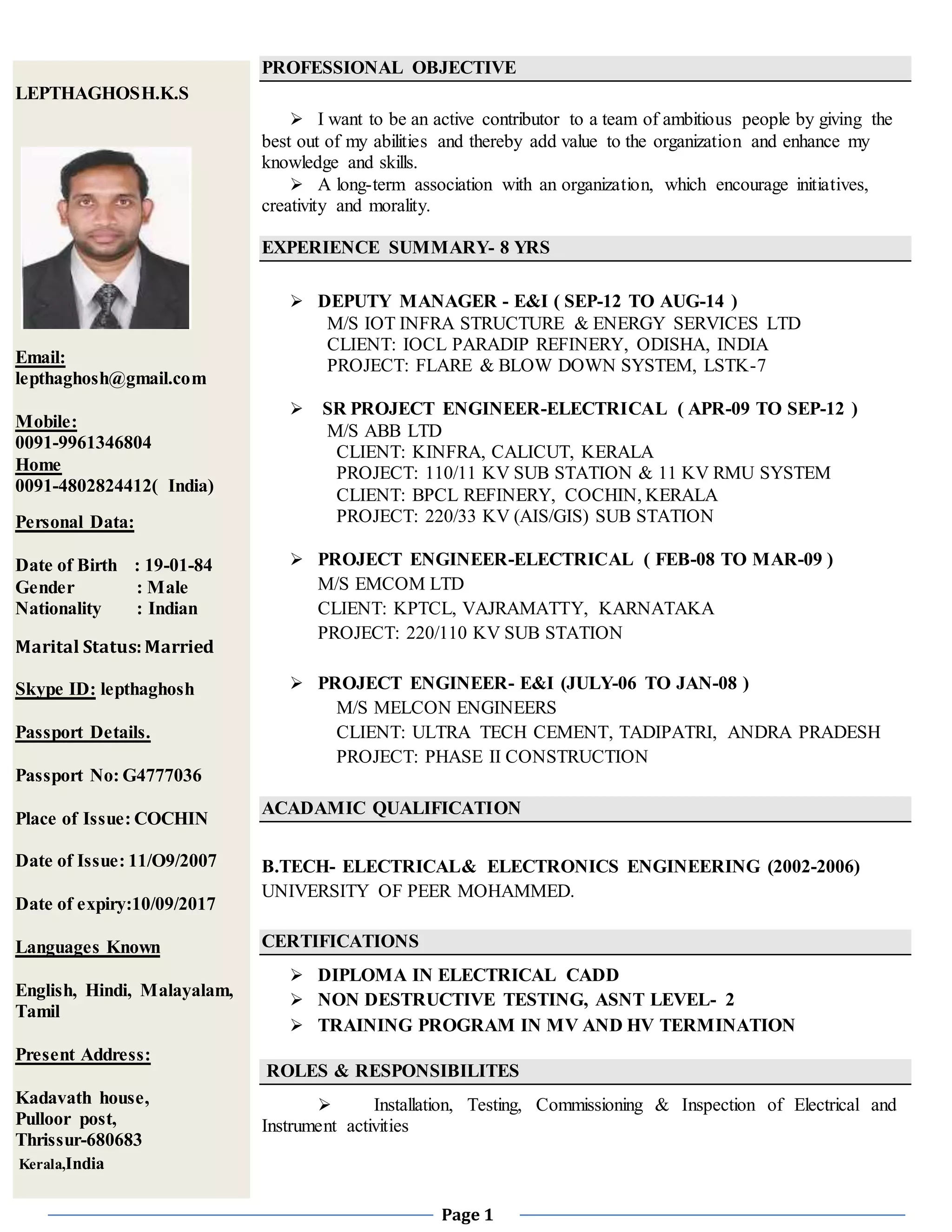 Lepthaghosh(cv) | DOCX