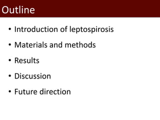 Seroprevalence of specific Leptospira serovars in pigs from five provinces in Vietnam