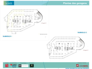 Plantas das garagens
 