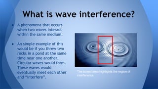 Learning object #2 - 2D wave interference | PPTX