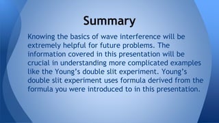 Learning object #2 - 2D wave interference | PPTX